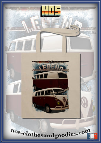 tote bag VW combi split 1965 front/rear