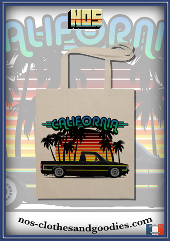 Tote bag VW caddy Sun et palmier California