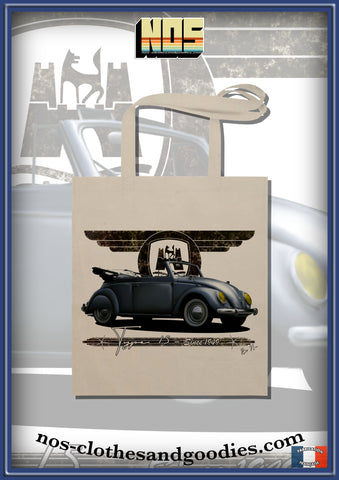 tote bag VW cox cabriolet grise