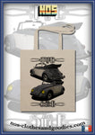 tote bag VW cox cabriolet bi ton 1959