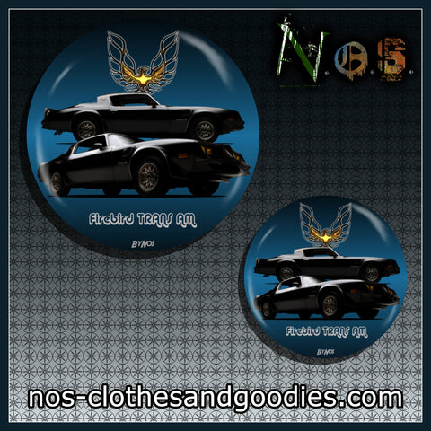 Badge / magnet / porte clé décapsuleur Pontiac firebird Trans Am noire