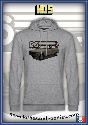 sweat capuche unisex Renault R6 beige 1977