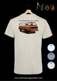 unisex t-shirt VW T3 orange mandala