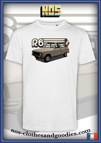 tee shirt unisex Renault R6 beige 1977