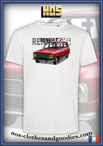 tee shirt unisex Renault R6 TL rouge 1971