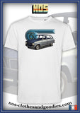 tee shirt unisex Renault R6 gris métallisé