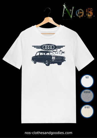tee shirt Audi 60 F103 rouge  "graphique"