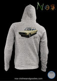 AUDI 80 B1 1975 unisex hooded zip sweatshirt