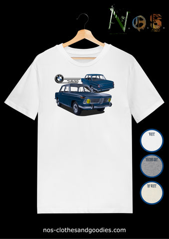 tee shirt unisex  BMW 1500 bleu avant/arrière