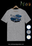 tee shirt unisex  BMW 1500 bleu avant/arrière
