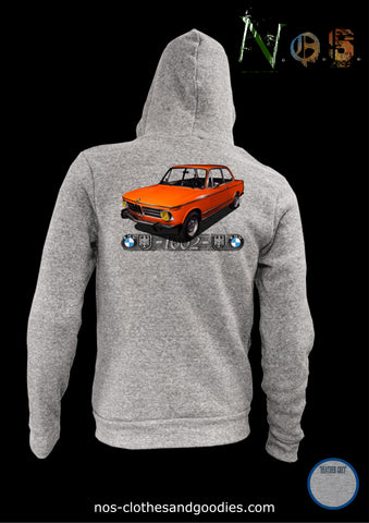 Sweat zip capuche unisex BMW 1602 orange