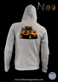 Unisex buggy hooded zip sweatshirt