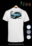 unisex t-shirt chevrolet C10 blue 1960