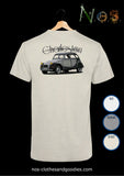citroën 2cv charleston gray chevron unisex t-shirt