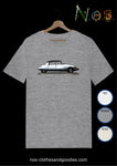 tee shirt Citroën DS 21 pallas grise profil