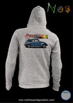 Unisex VW beetle cab 1600 sunshine zip hooded sweatshirt