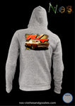 unisex hooded zip sweatshirt dodge charger '68 R/T