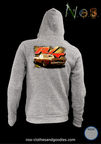 unisex hooded zip sweatshirt dodge charger '68 R/T