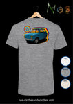 tee shirt unisex Fiat 126 bleue