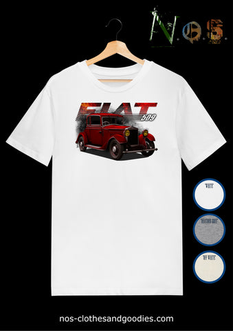 tee shirt unisex Fiat 509 rouge