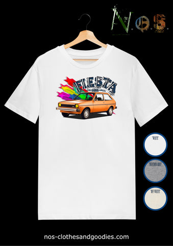 tee shirt unisex Ford Fiesta 1978 orange