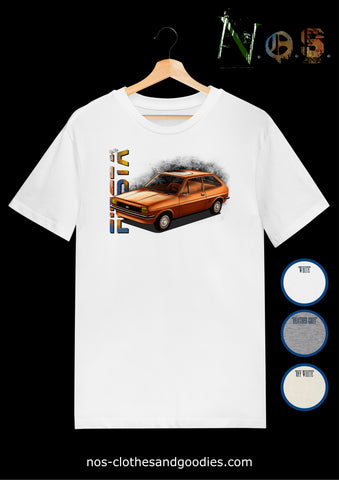 unisex t-shirt Ford Fiesta MK1 rectangular headlights
