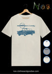 unisex t-shirt Opel Olympia Rekord P2 blue 1960-62 "graphic"
