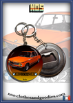 Badge / magnet / bottle opener key ring BMW 1602 orange