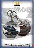 Badge/magnet/bottle opener key ring Citroën DS 21 Pallas front/rear 