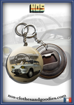 Badge/magnet/bottle opener key ring Citroën Ami 6 white dashboard 