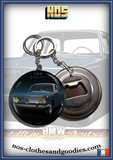 Badge / magnet / bottle opener key ring Audi 60 L blue gray