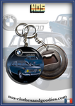 Badge / magnet / bottle opener key ring Audi 60 L blue gray