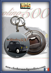 Badge / Magnet / porte clé décapsuleur Fiat topolino 500C grise