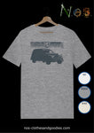 tee shirt unisex Peugeot 203 fourgonnette graphique