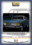 Plaque métal décorative BMW 1500 bleue