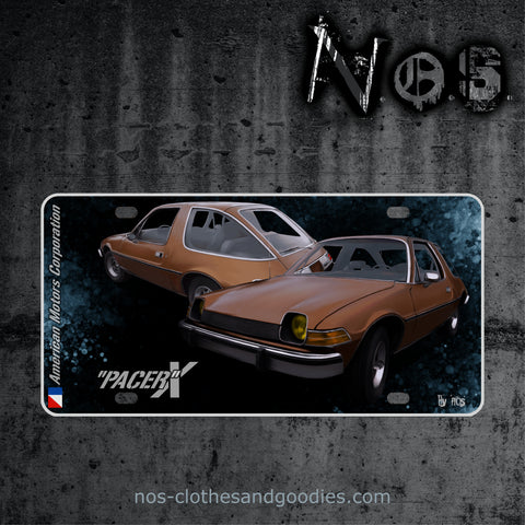 US AMC Pacer X brown license plate