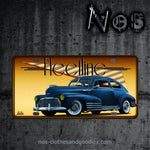 us chevrolet fleetline aerosedan blue license plate 1947