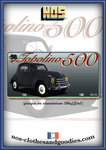 US license plate Fiat topolino 500C gray