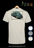 unisex t-shirt Renault 4cv green rear