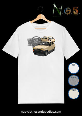 Renault 5 TL 1984 "full view" t-shirt