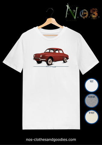 Tee-shirt unisex Renault Dauphine 1961 rouge