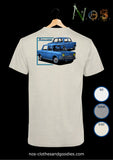 Unisex t-shirt Simca 1000 GLS 1973 front/rear