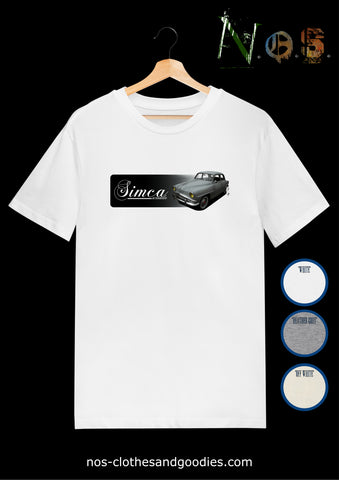 unisex t-shirt Simca rounded elysèe gray 1959