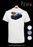 unisex t-shirt Simca rounded large large royal blue