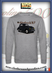 classic gray Fiat topolino 500C sweatshirt