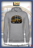 sweat capuche unisex Citroën 2cv jaune Paris