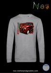 classic sweatshirt Fiat topolino 500A red