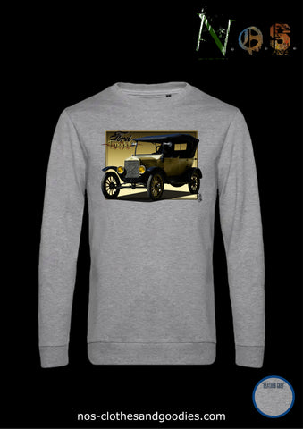 classic yellow Ford T touring sweatshirt