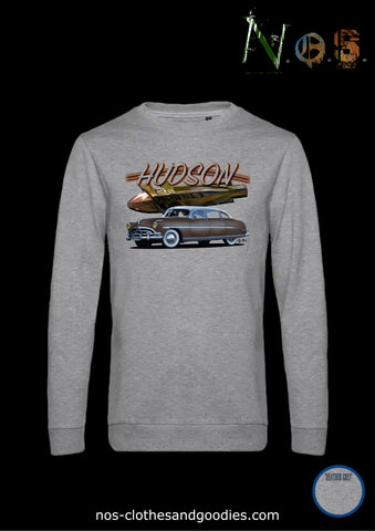 classic brown two-tone Hudson Hornet sweatshirt 1952