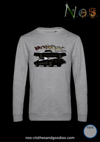 classic black Pontiac Firebird Trans Am sweatshirt